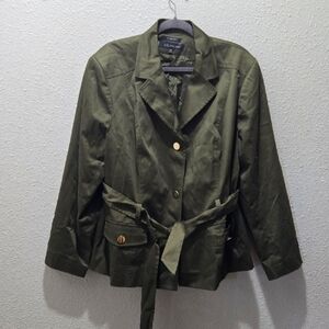 Anne Klein Olive Utility Jacket